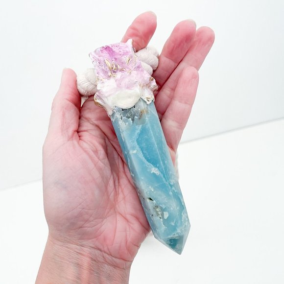 Adina Mills Extra Large Rope Necklace with Crystal Point Pendant - Picture 7 of 10